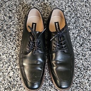 Madden Black Leather Dress Shoes